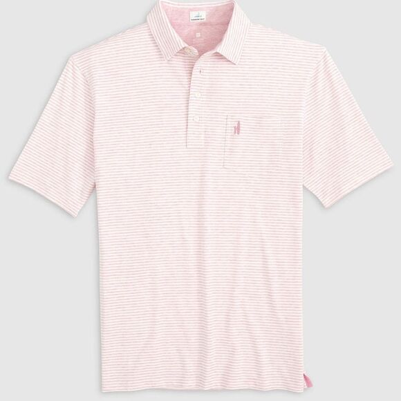 Johnnie-O Men's Dante Striped Polo Shirt in Confetti XXL - Picture 2 of 6